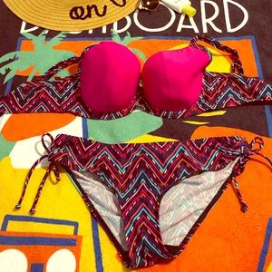 FIG LEAVES JUST PEACHY BIKINI SZ 12/36DD